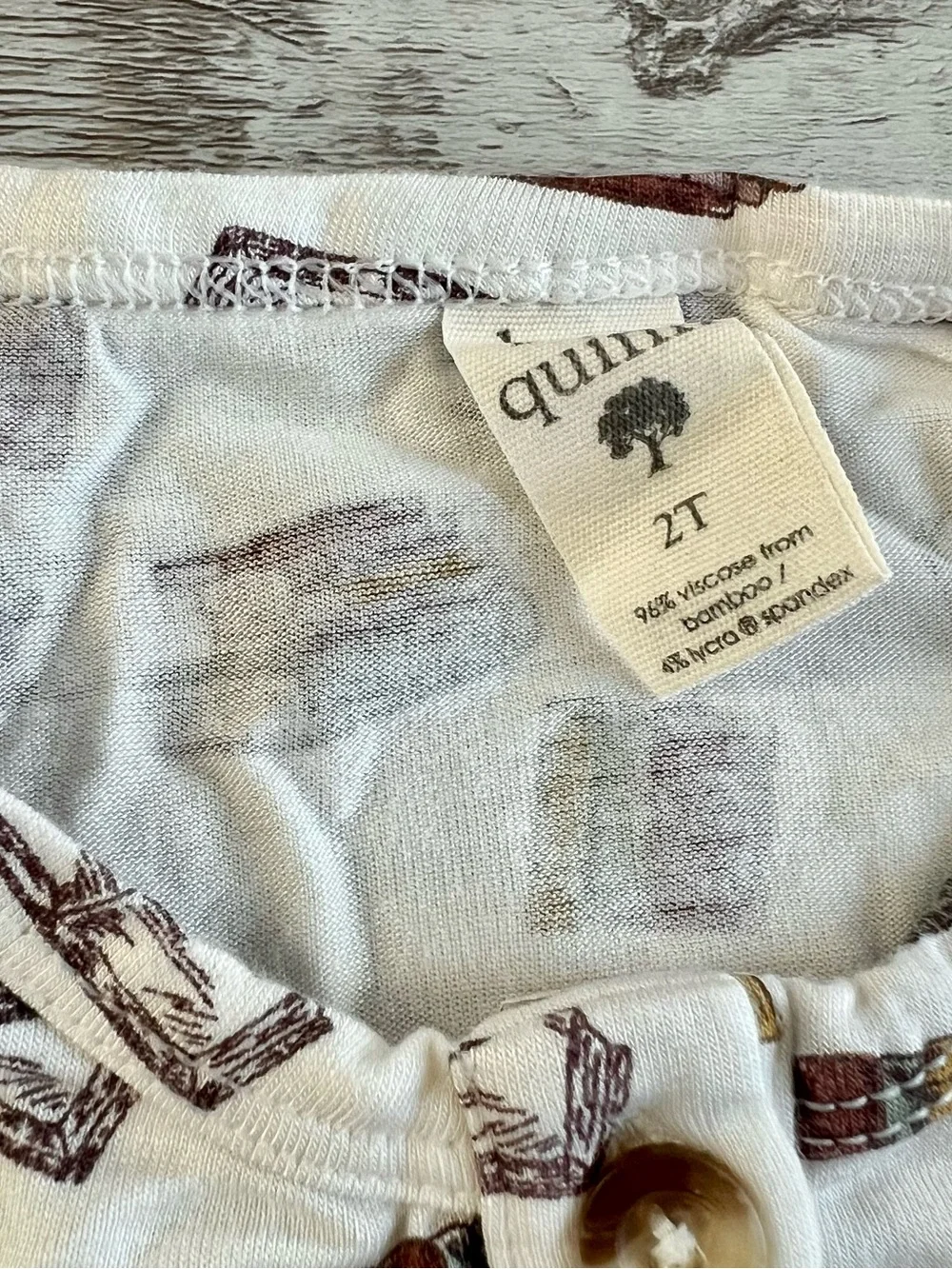 Kate Quinn Bamboo Sleeveless Union Sport Jumpsuit in Vintage Books Size 2T
